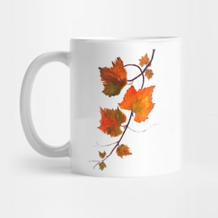 orange grapevine watercolor Mug